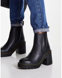 Botines s con tacón spence Dr. Martens de color Negro | Lyst