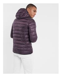 Chaqueta acolchada morada con capucha y diseño Champion de hombre de color  Morado | Lyst