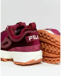 fila burgundy shoes