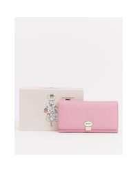 Paul Costelloe Leder – Claire – Leder-Portemonnaie mit Umschlagklappe in  Pink - Lyst