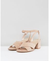 london rebel wide fit block heeled sandals