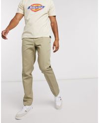 Dickies 872 Slim Fit Work Pants in Khaki (Natural) for Men | Lyst Australia