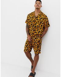 leopard print pyjama set