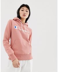 champion script logo boyfriend hoodie