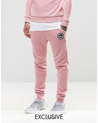 pink tight joggers