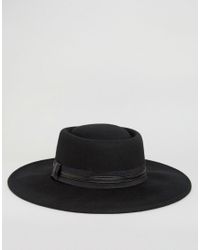 extra wide brim fedora hat