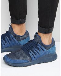 adidas tubular radial navy blue