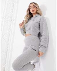 ellesse cargo crop hoodie