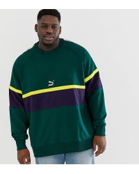 puma color block sweatshirt