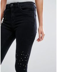 black bling jeans