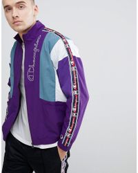 purple track jacket