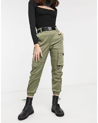 Bershka green cargo pants Clearance