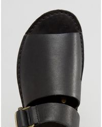 Clarks Leather Clarks Original Trek Strap Sandals in Black for Men - Lyst