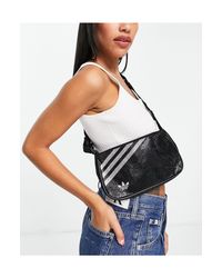 Bolso adidas Originals de Cuero de color Negro | Lyst