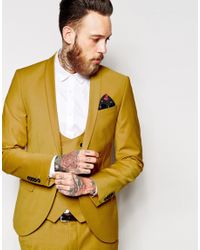 yellow tailored jacket