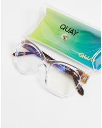 Quay - after hours - occhiali piccoli da donna trasparenti con filtro per  luci blu di Quay | Lyst