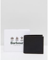 barbour grain leather coin wallet