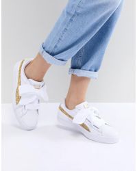 puma basket heart trainers