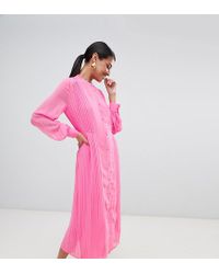 warehouse pleated shirt dress