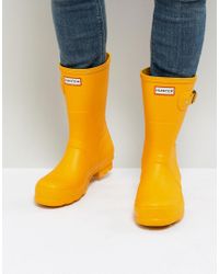yellow mens wellies