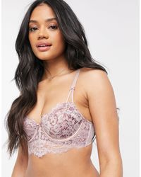 New Look Pink Lace Demi Cup Bra