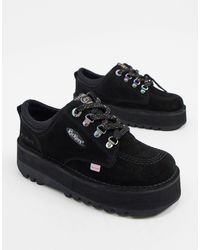 Kickers Kick Lo Cosmik - Schoenen Met Dikke Zool in het Zwart - Lyst