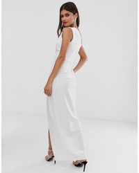 vesper one shoulder maxi dress