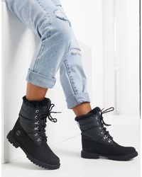 6 Inch Herit BT-W - Bottines plates matelassées Caoutchouc Timberland en  coloris Noir - Lyst