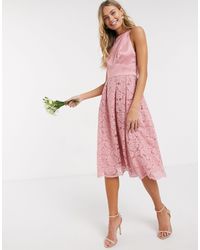 ruffle back dress