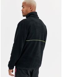 adidas originals adiplore polar fleece jacket in black