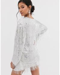fringe sequin jacket
