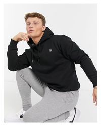 Sudadera negra básica extragrande con capucha y logo Jack \u0026 Jones de  Algodón de color Blanco para hombre | Lyst