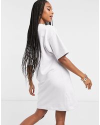 Nike Move To Zero Sweatshirt Dress in Grey (Gray) - Lyst