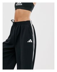 adidas training wide leg joggers