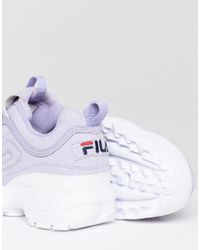 purple fila trainers