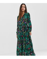 button down maxi shirt dress
