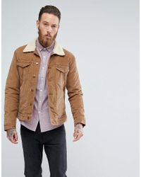 tan sherpa jacket men's