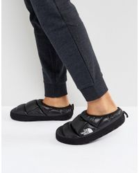 mens tent mule slippers
