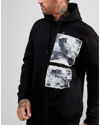 black hoodie bershka