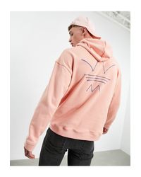 adidas Originals – ryv – hoodie mit abstraktem muster in Pink für Herren -  Lyst