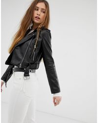 chaqueta biker mujer bershka