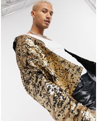 asos sequin jacket mens