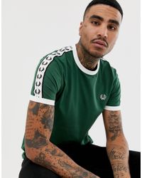 fred perry green t shirt