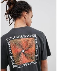 Mens T-Shirts Volcom Stone Radiator T-Shirt Navy