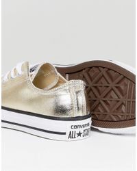 converse gold metallic
