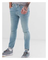 519 jafar - Jeans super skinny vita bassa lavaggio chiaroLevi's in Denim da  Uomo colore Blu | Lyst
