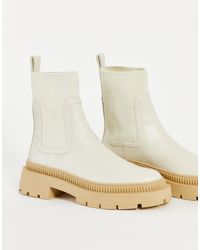 Leather high-leg boots - Women | Mango USA