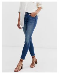 Dylan - Jeans skinny vita bassaONLY in Denim di colore Blu | Lyst