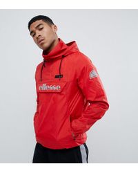 red ellesse coat