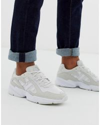 Adidas Originals Leather Yung 96 Chasm Triple White For Men Lyst Adidas Originals Leather Yung 96 Chasm Triple White For Men Lyst
